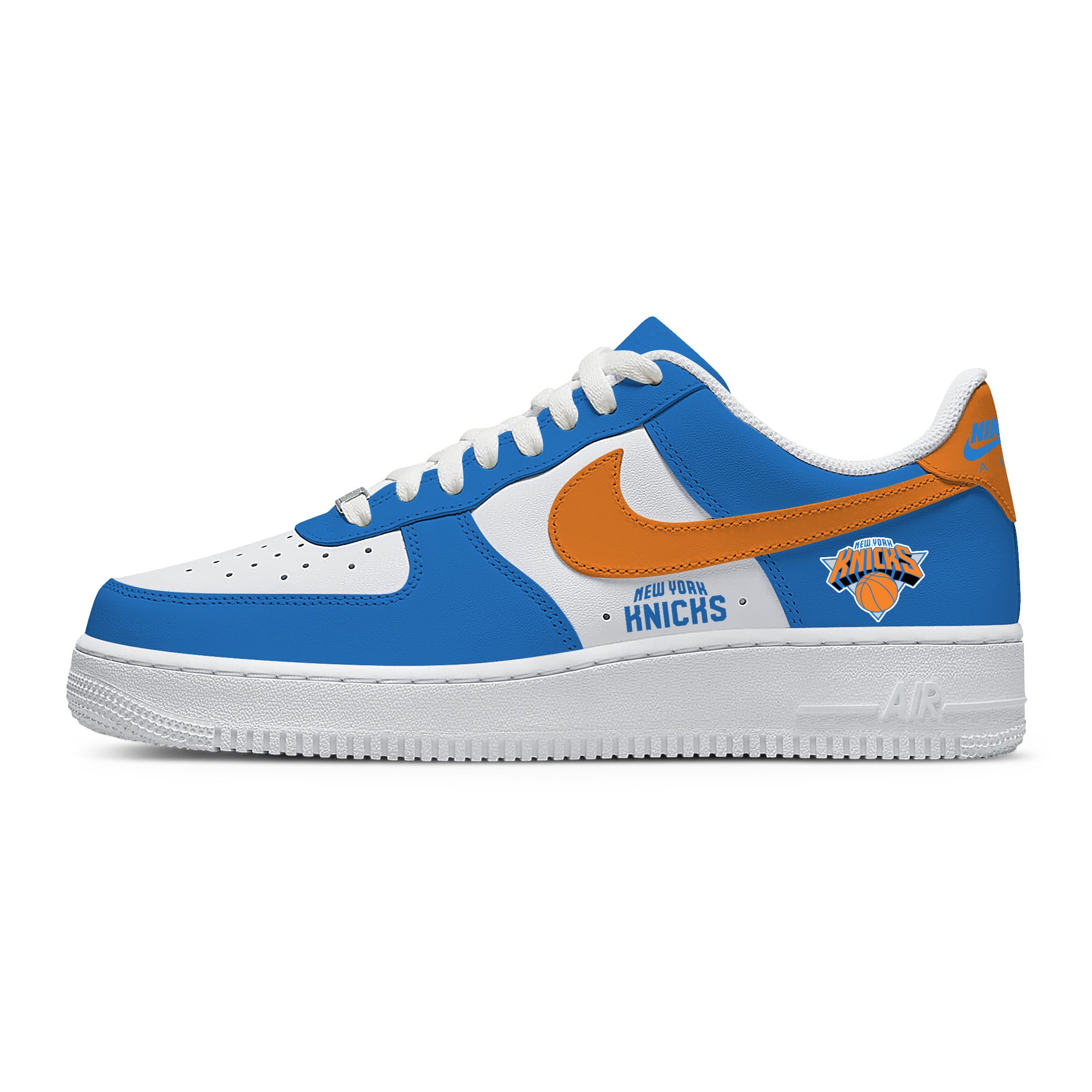 NBA New York Knicks Nike Air Force 1 Low Sneakers For Fan