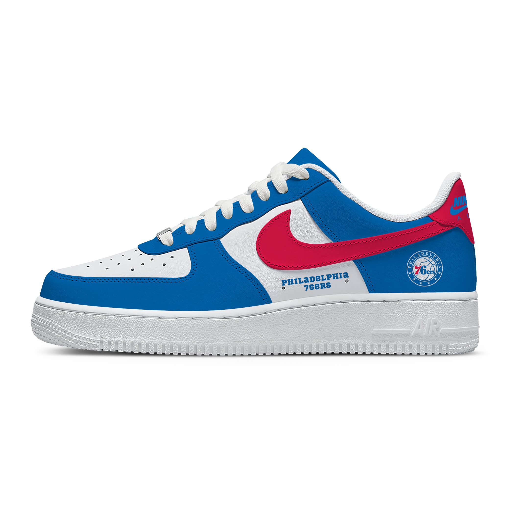 NBA Philadelphia 76ers Nike Air Force 1 Low Sneakers For Fan