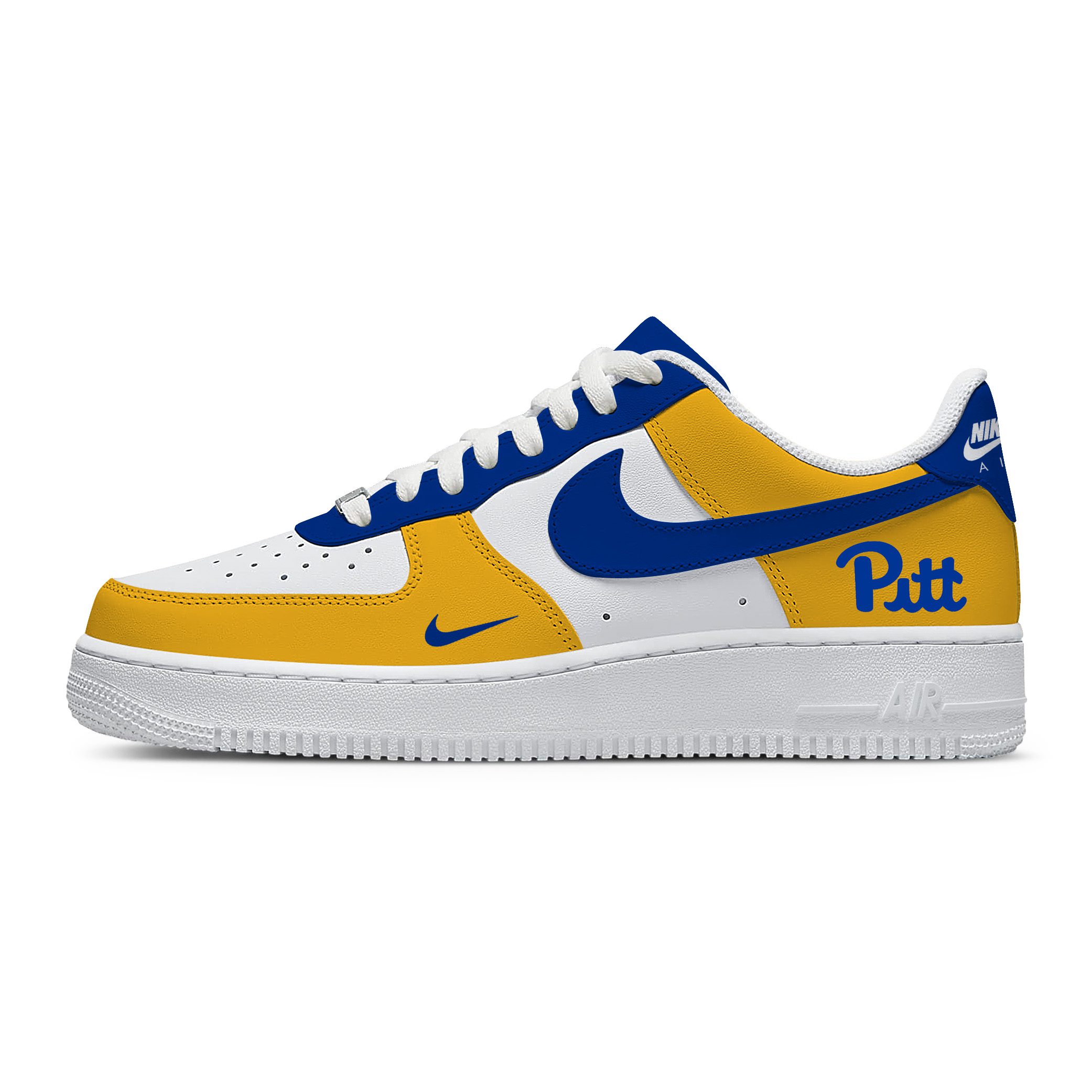 NCAA Pittsburgh Panthers AF1 Stylish Casual Sneakers For Men Women For Fan