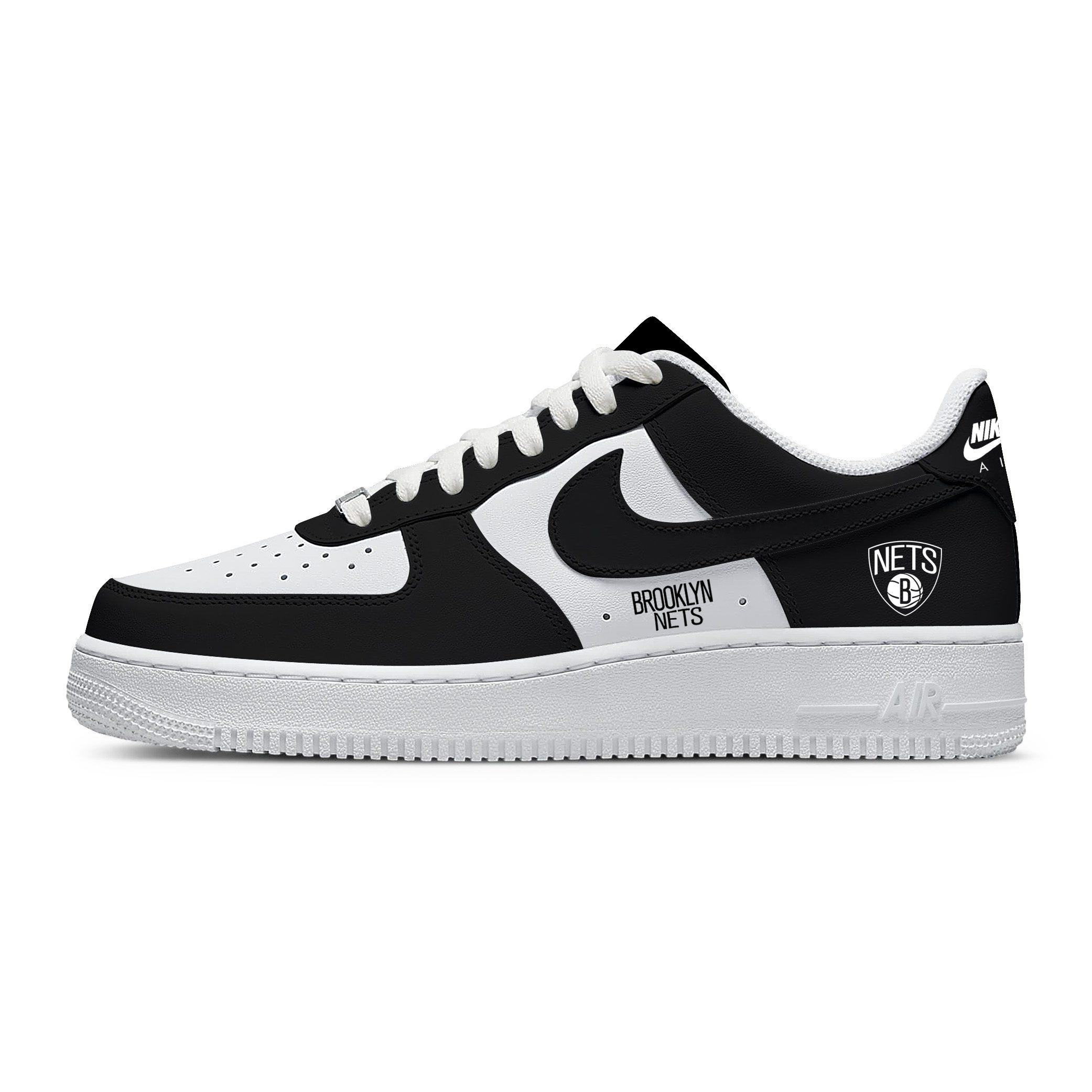NBA Brooklyn Nets Nike Air Force 1 Low Sneakers For Fan