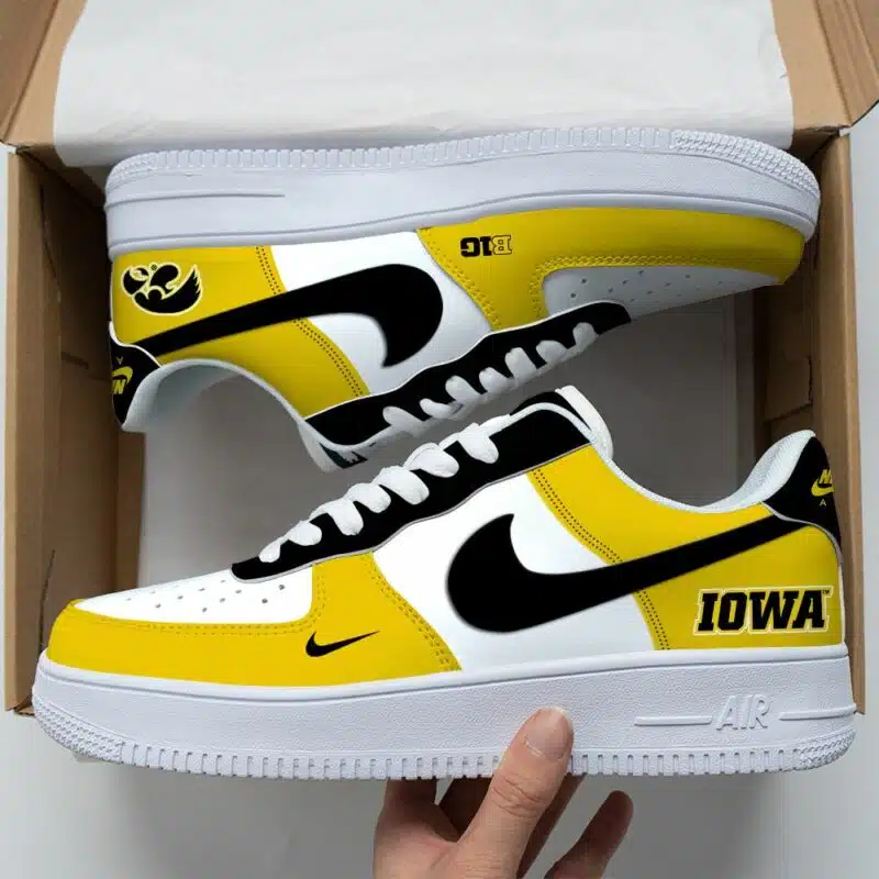 Iowa Hawkeyes NCAA Air Force Sneakers For Men Women