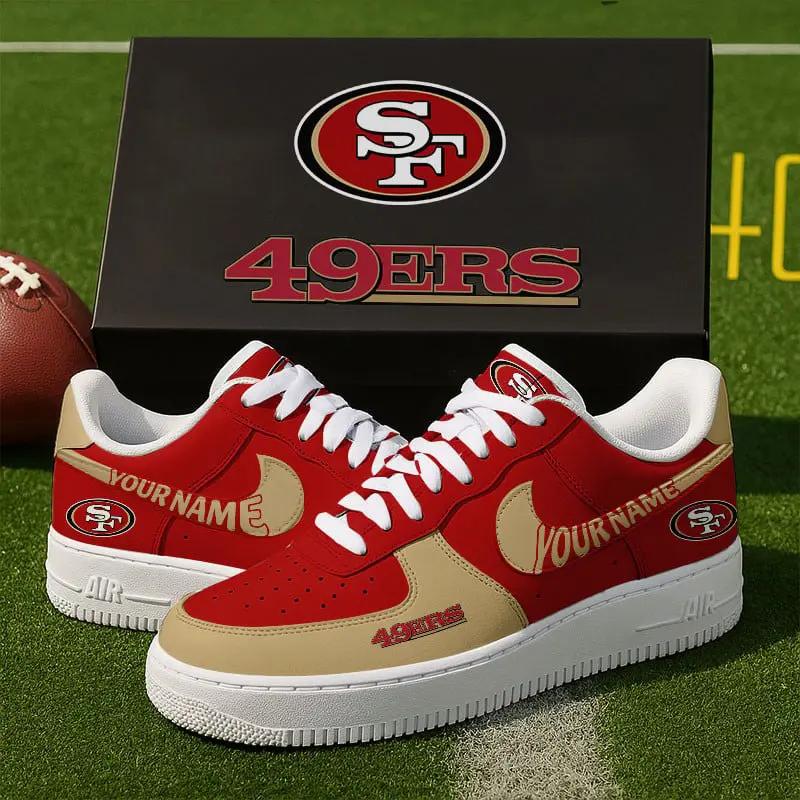 San Francisco 49ers New Personalized AF1 Sneakers 2025 For Women Men