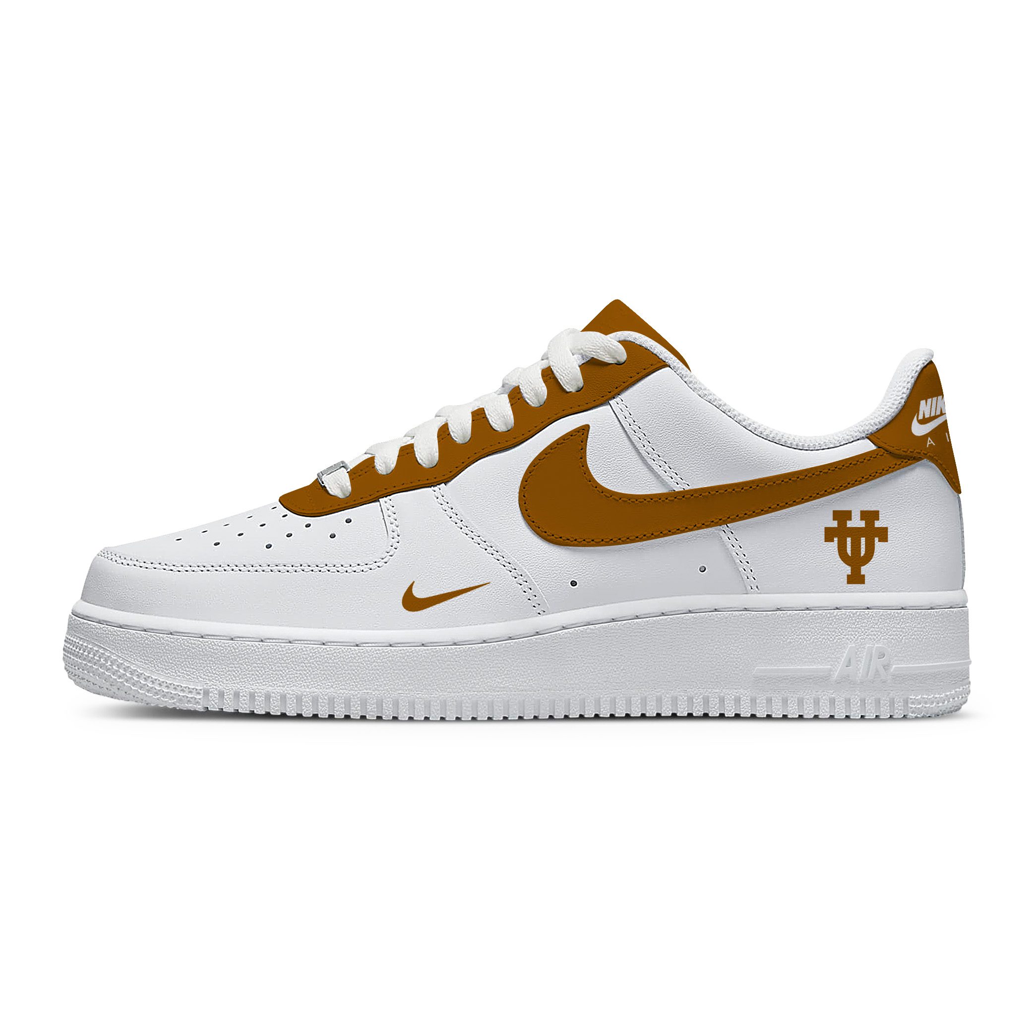 NCAA Texas Longhorns AF1 Stylish Casual Sneakers For Men Women For Fan
