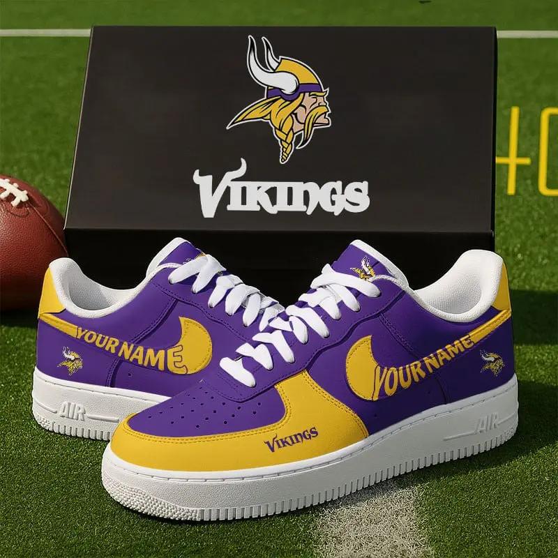 Minnesota Vikings New Personalized AF1 Sneakers 2025 For Women Men