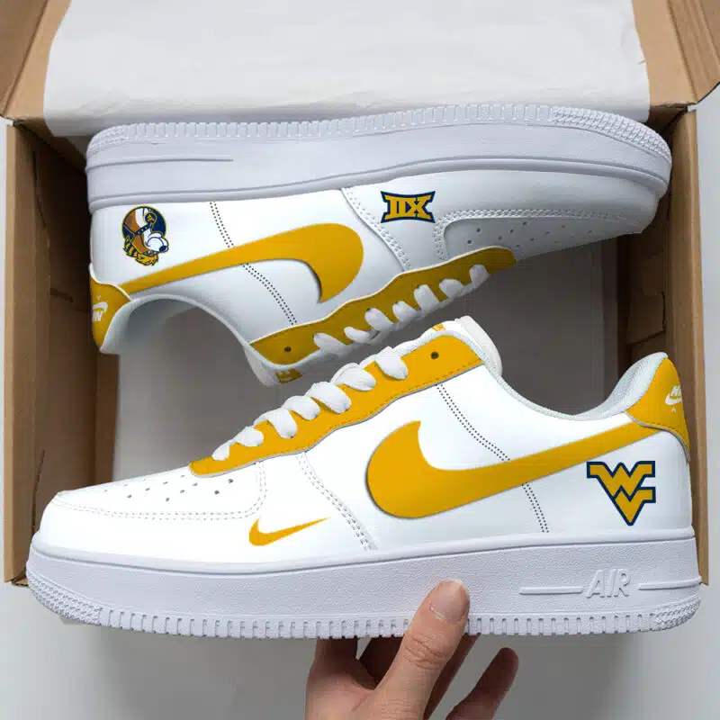 West Virginia Mountaineers NCAA Air Force Sneakers For Men Women