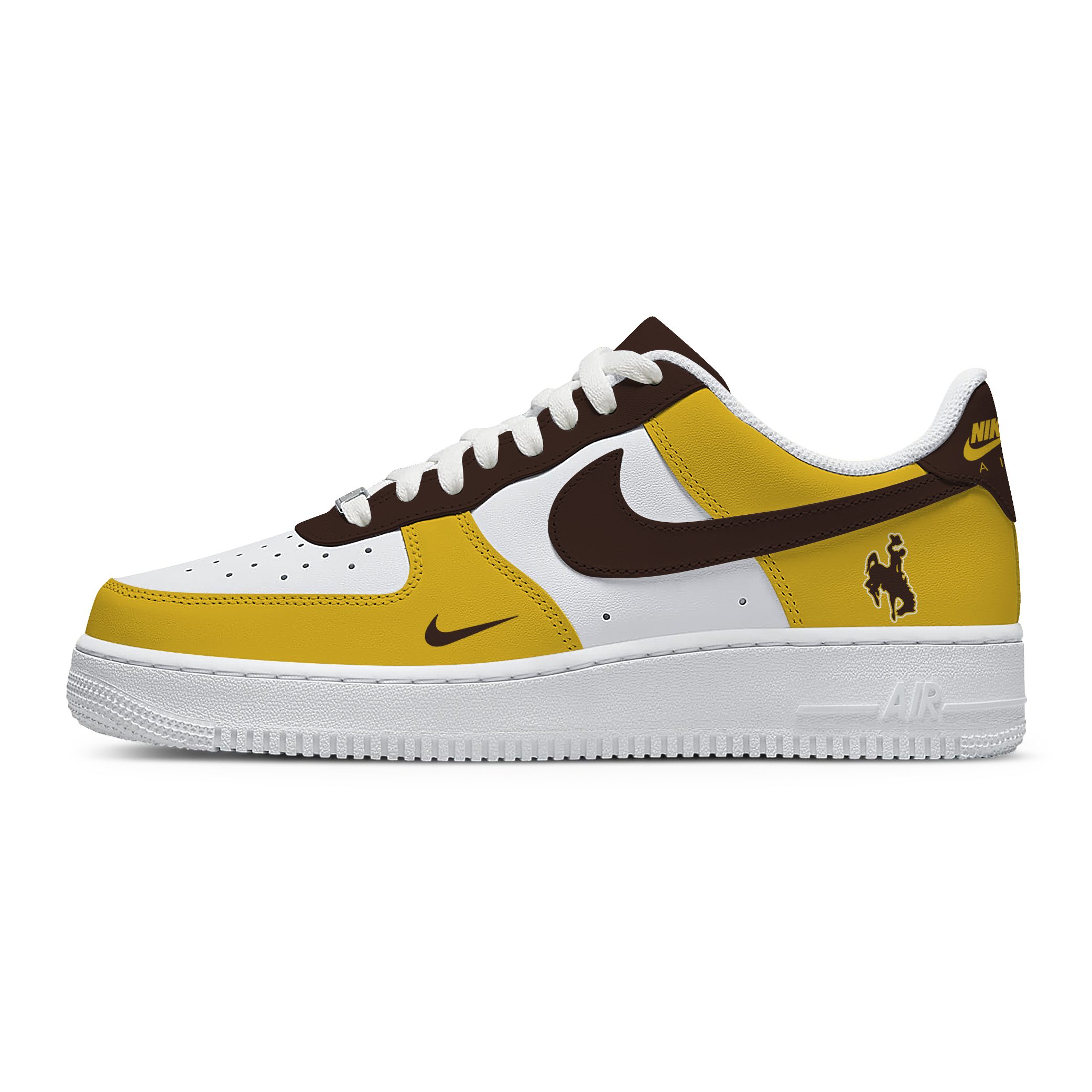 NCAA Wyoming Cowboys AF1 Stylish Casual Sneakers For Men Women For Fan
