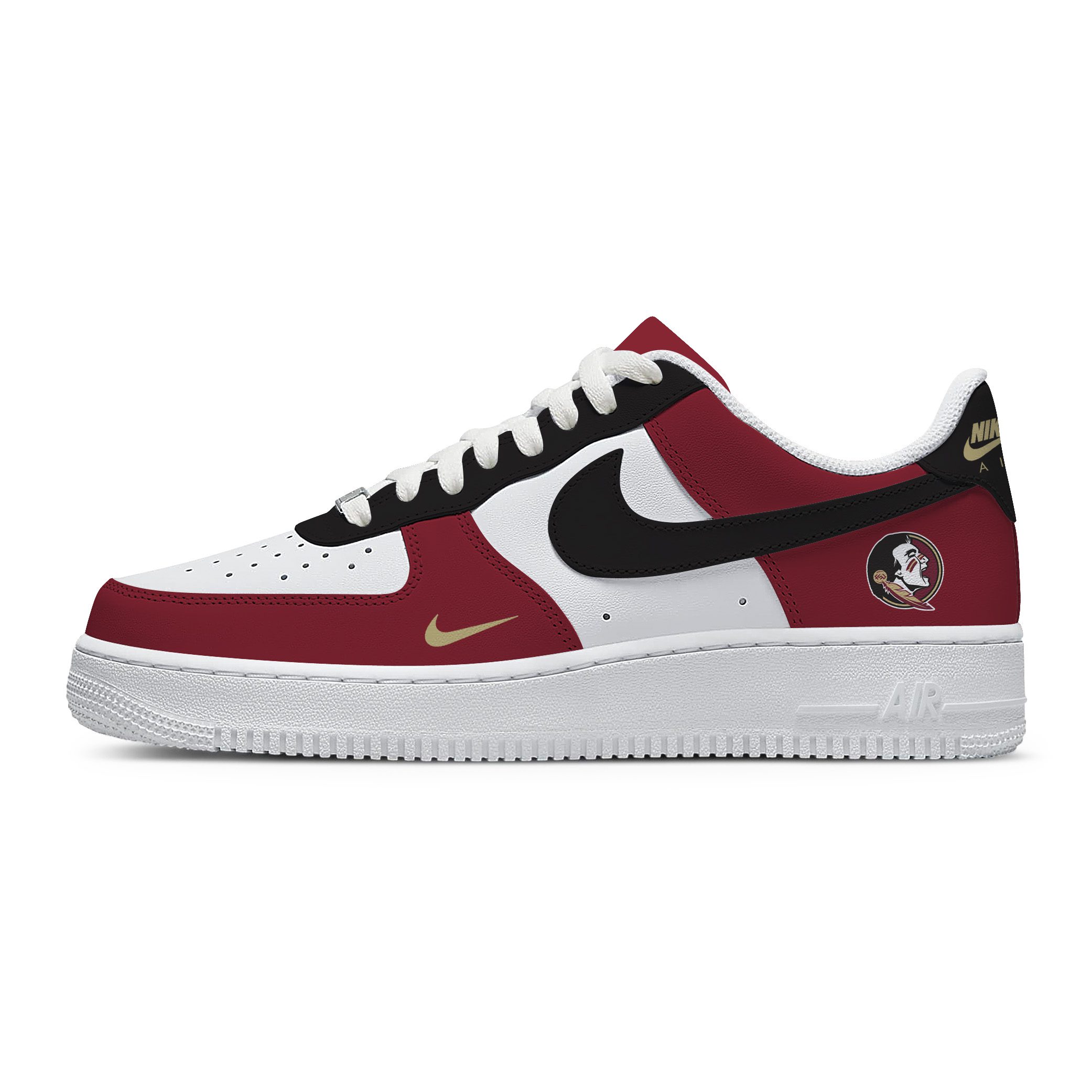 NCAA Florida State Seminoles AF1 Stylish Casual Sneakers For Men Women For Fan