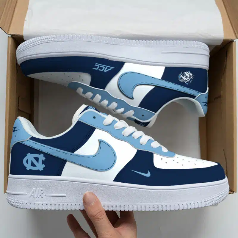 North Carolina Tar Heels NCAA Air Force Sneakers For Men Women