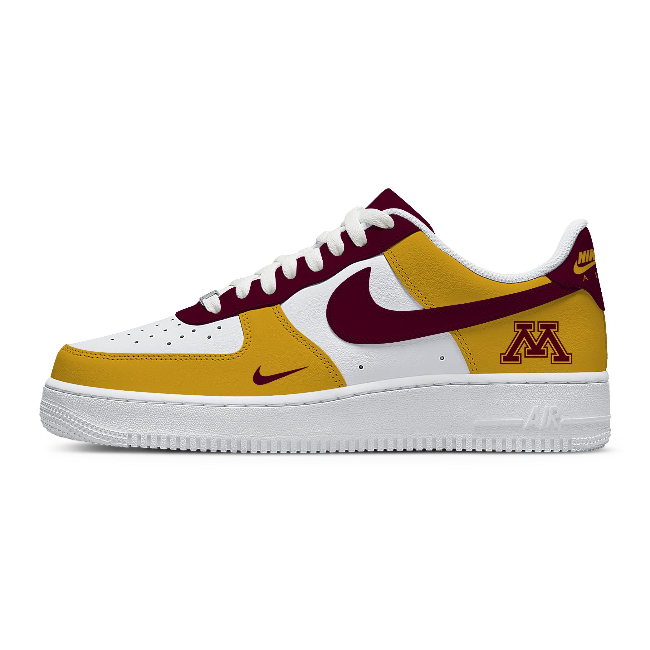 NCAA Minnesota Golden Gophers AF1 Stylish Casual Sneakers For Men Women For Fan