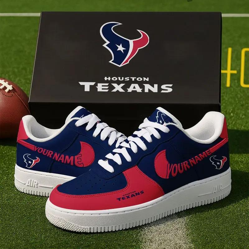 Houston Texans New Personalized AF1 Sneakers 2025 For Women Men