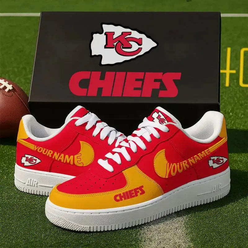 Kansas City Chiefs New Personalized AF1 Sneakers 2025 For Women Men