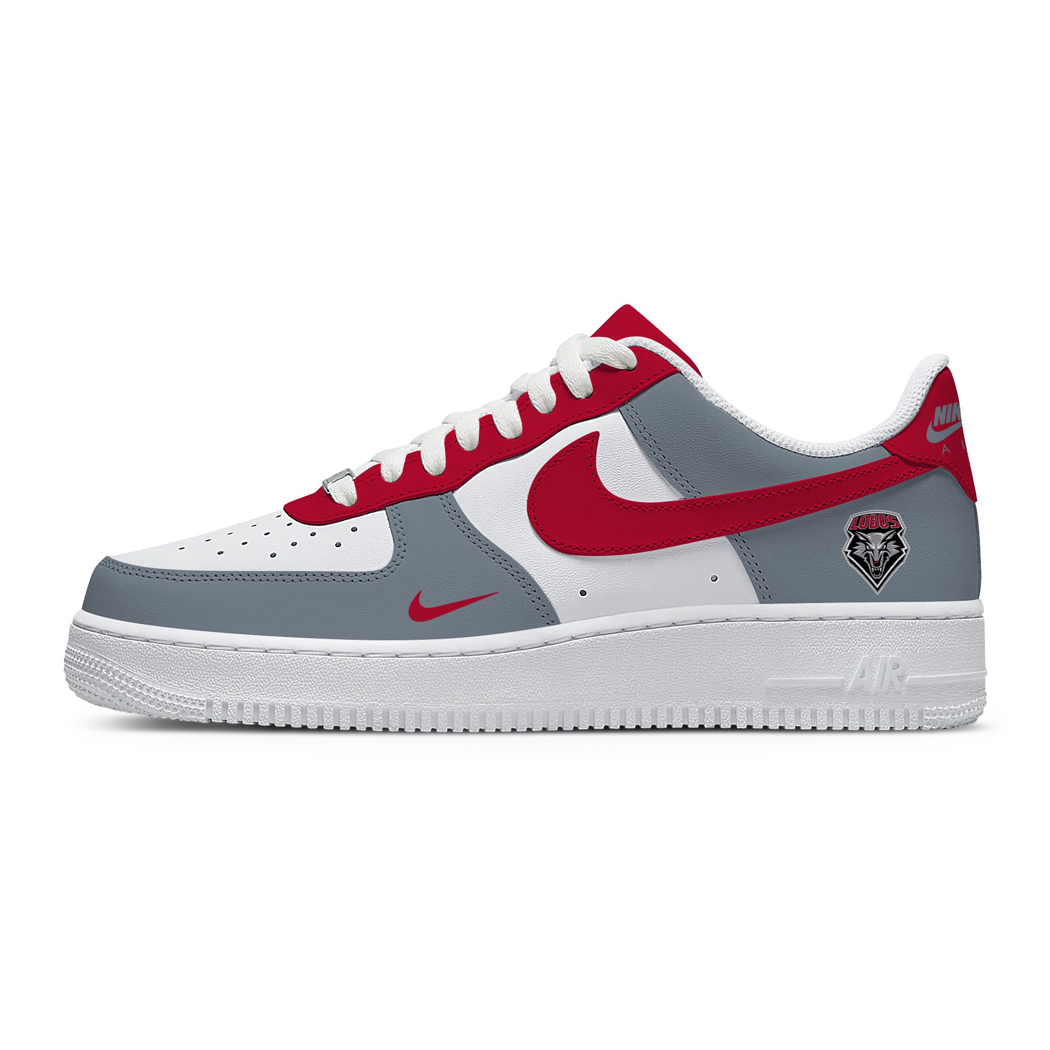 NCAA New Mexico Lobos AF1 Stylish Casual Sneakers For Men Women For Fan