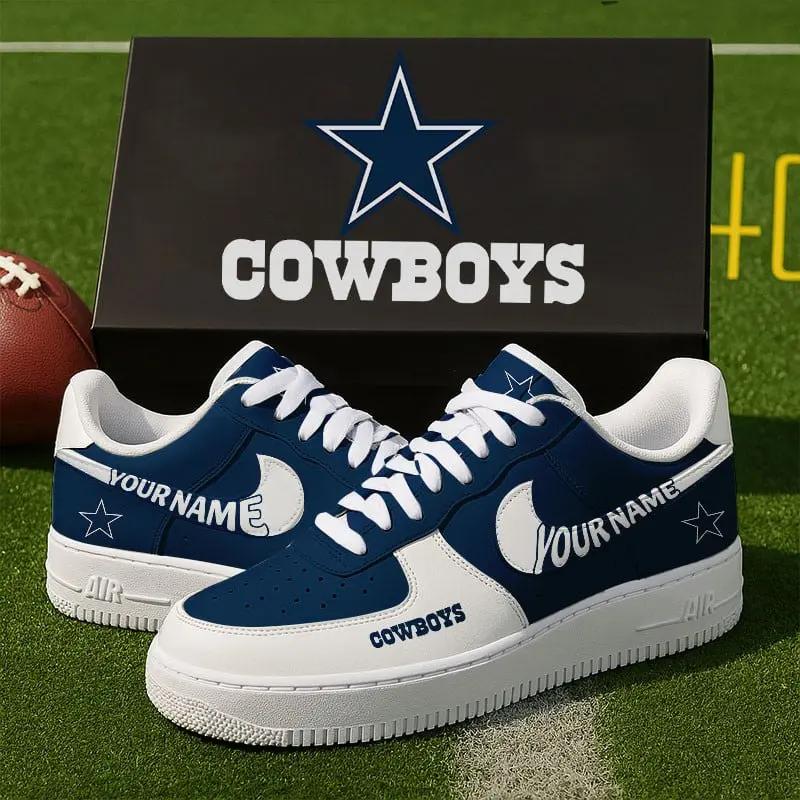 Dallas Cowboys New Personalized AF1 Sneakers 2025 For Women Men