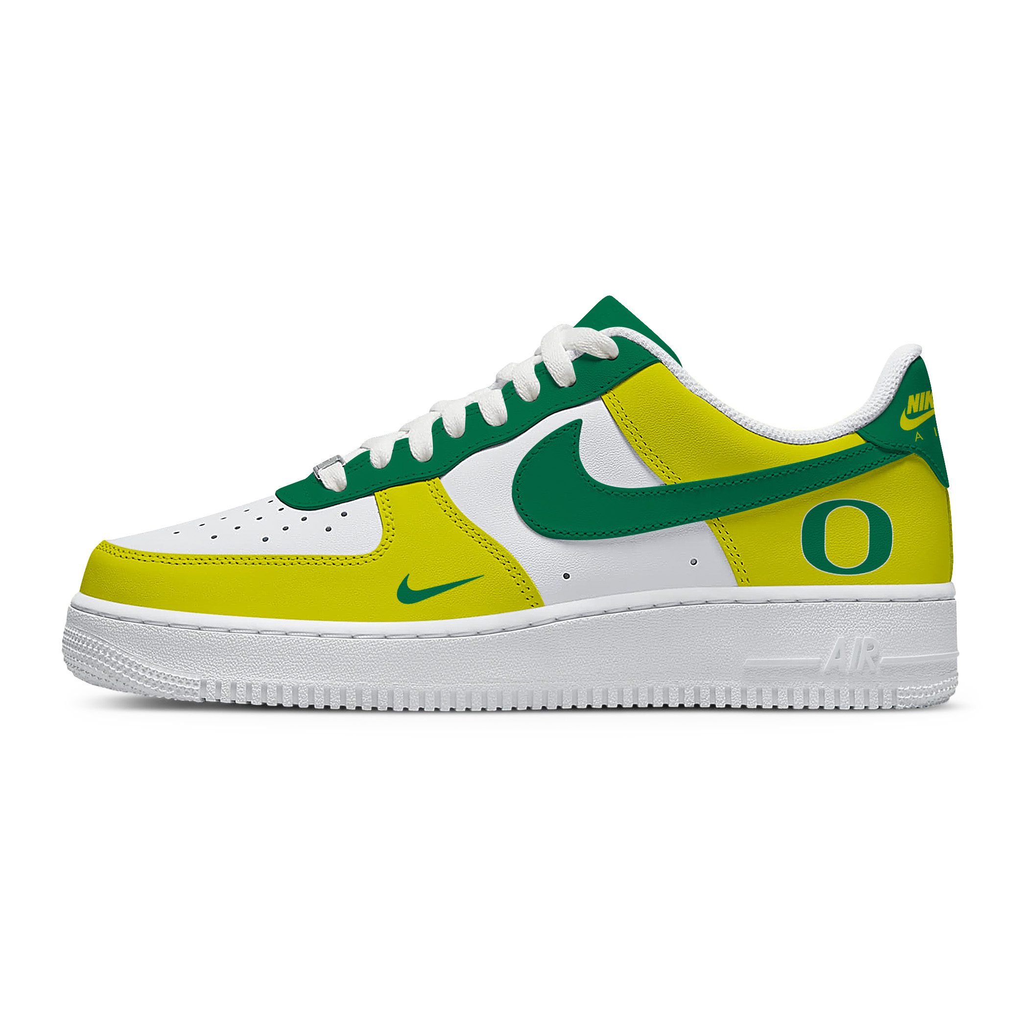 NCAA Oregon Ducks AF1 Stylish Casual Sneakers For Men Women For Fan