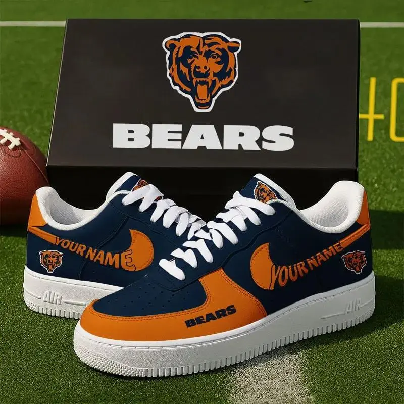 Chicago Bears New Personalized AF1 Sneakers 2025 For Women Men