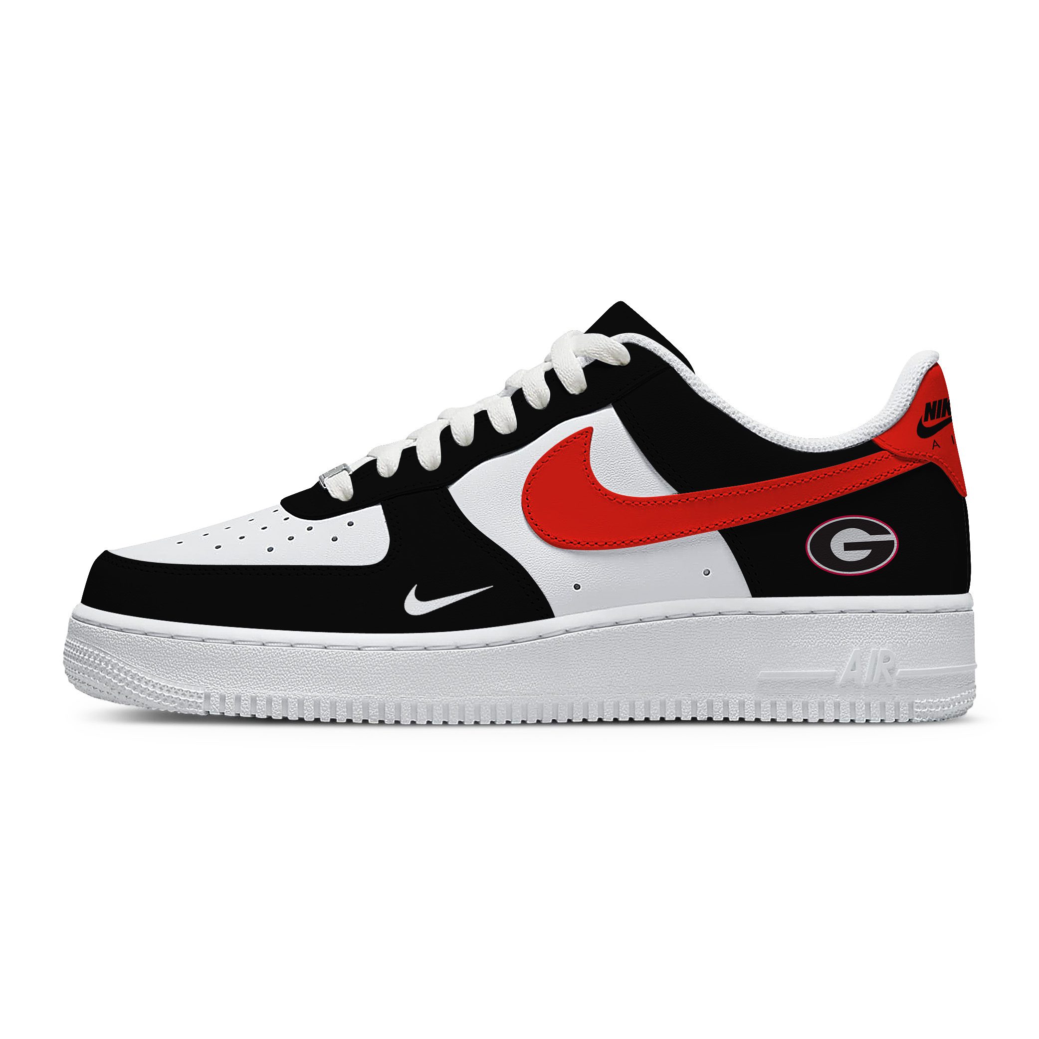 NCAA Georgia Bulldogs AF1 Stylish Casual Sneakers For Men Women For Fan