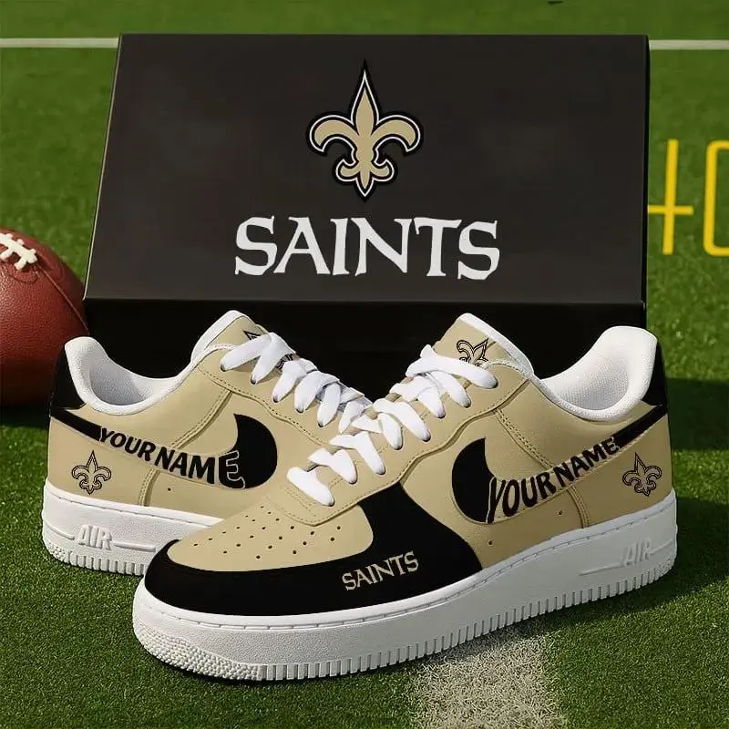 New Orleans Saints New Personalized AF1 Sneakers 2025 For Women Men