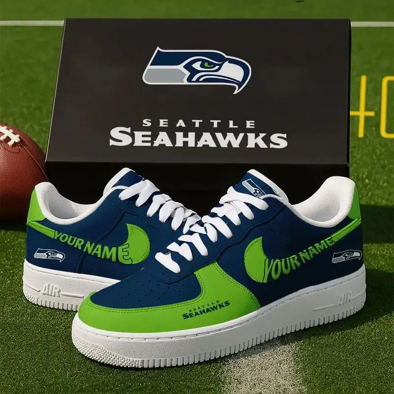 Seattle Seahawks New Personalized AF1 Sneakers 2025 For Women Men