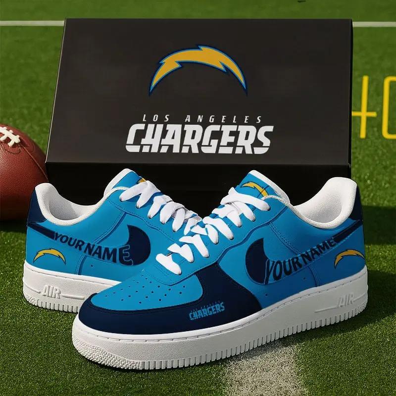 Los Angeles Chargers New Personalized AF1 Sneakers 2025 For Women Men