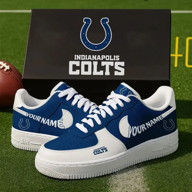 Indianapolis Colts New Personalized AF1 Sneakers 2025 For Women Men