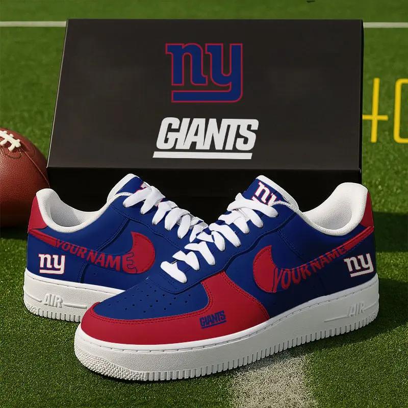 New York Giants New Personalized AF1 Sneakers 2025 For Women Men