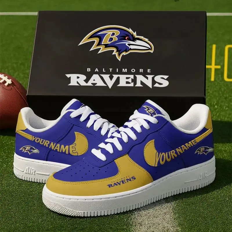 Baltimore Ravens New Personalized AF1 Sneakers 2025 For Women Men