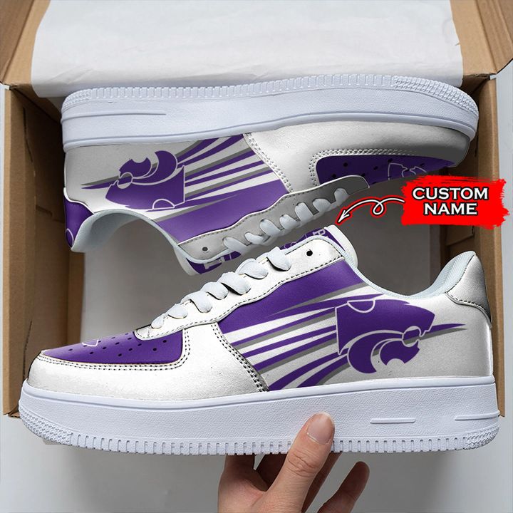 NCAA Kansas State Wildcats Custom Name Air Force 1 Sneaker For Men And Women