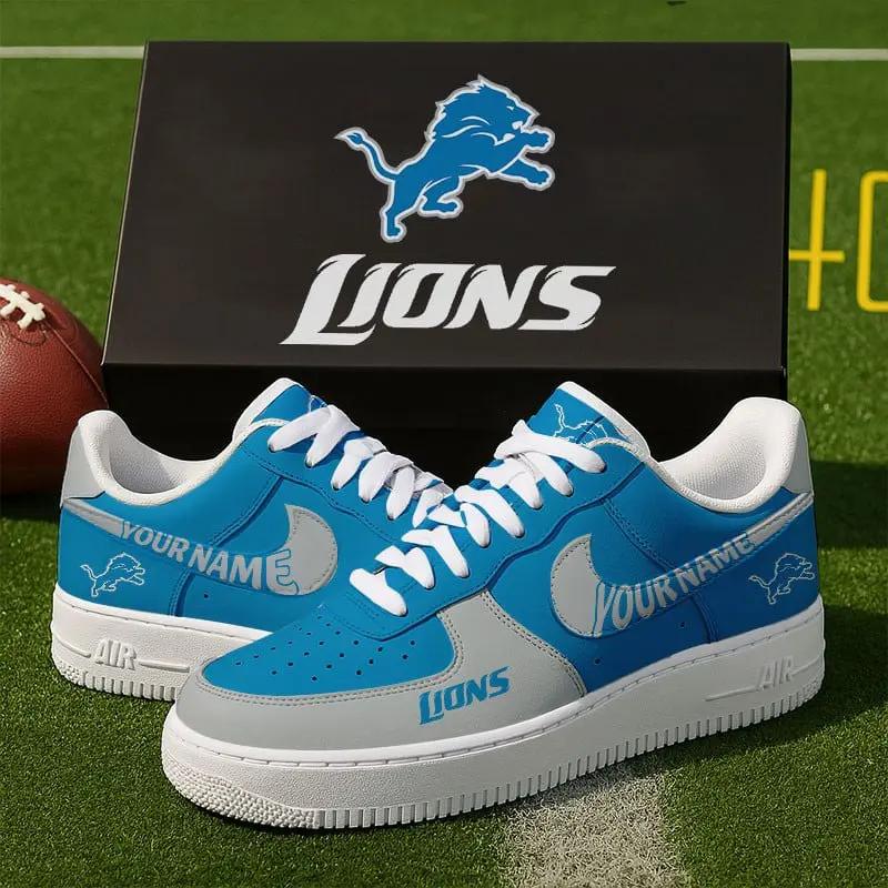 Detroit Lions New Personalized AF1 Sneakers 2025 For Women Men