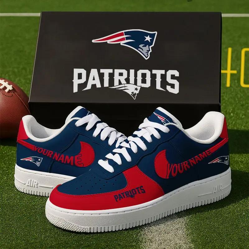 New England Patriots New Personalized AF1 Sneakers 2025 For Women Men