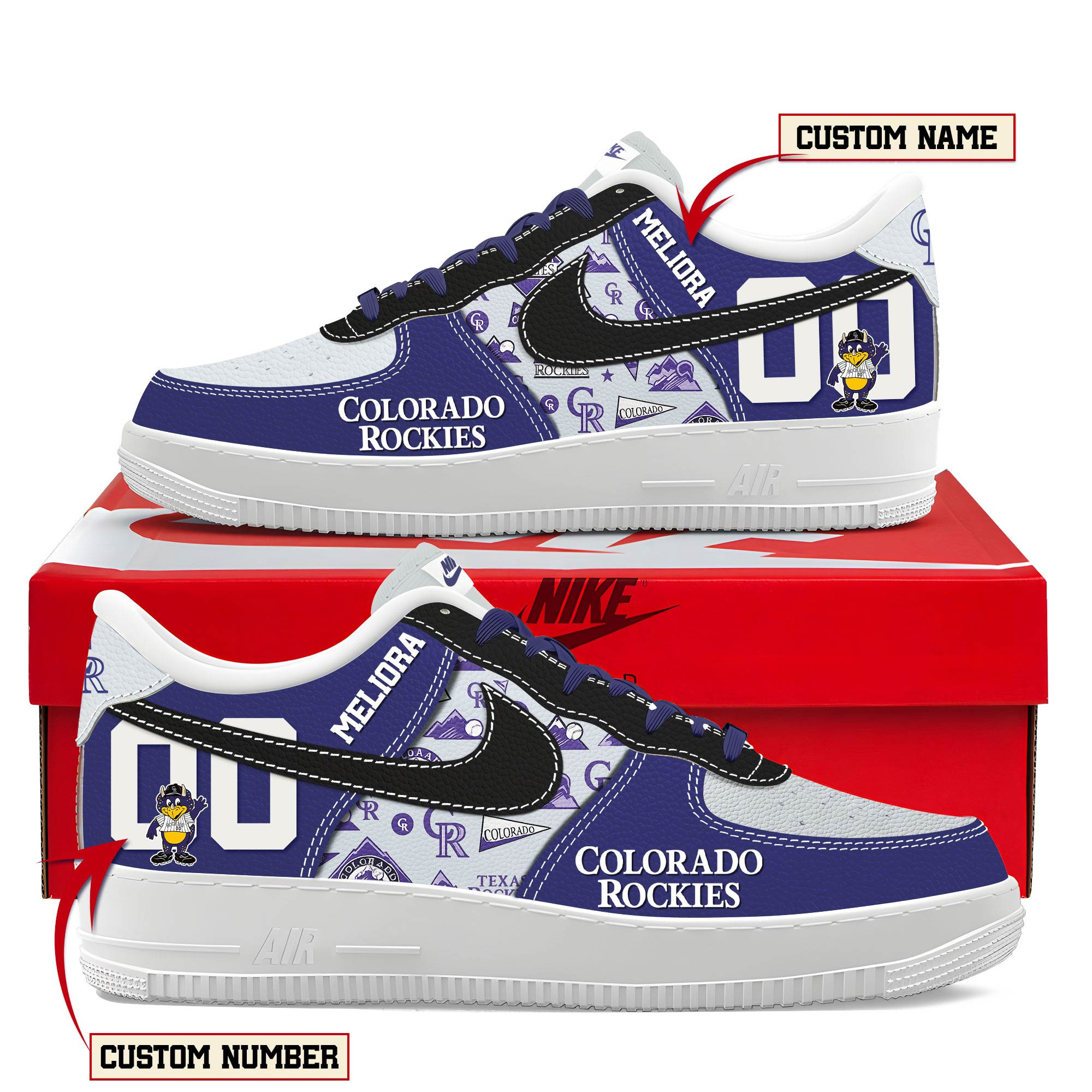 Colorado Rockies New AF1 Sneakers Best Running Shoes 2025 For Fans