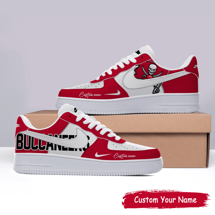 Tampa Bay Buccaneers Air Force 1 Sneakers Custom Name Affordable Shoes Online