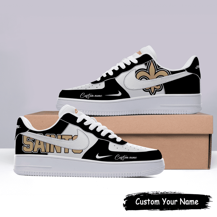 New Orleans Saints Air Force 1 Sneakers Custom Name Affordable Shoes Online