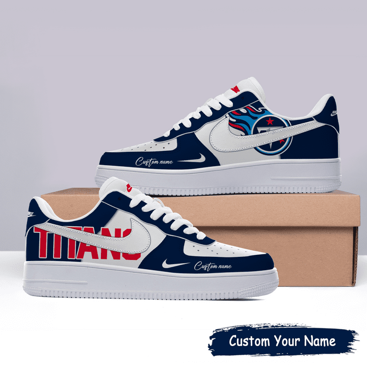 Tennessee Titans Air Force 1 Sneakers Custom Name Affordable Shoes Online