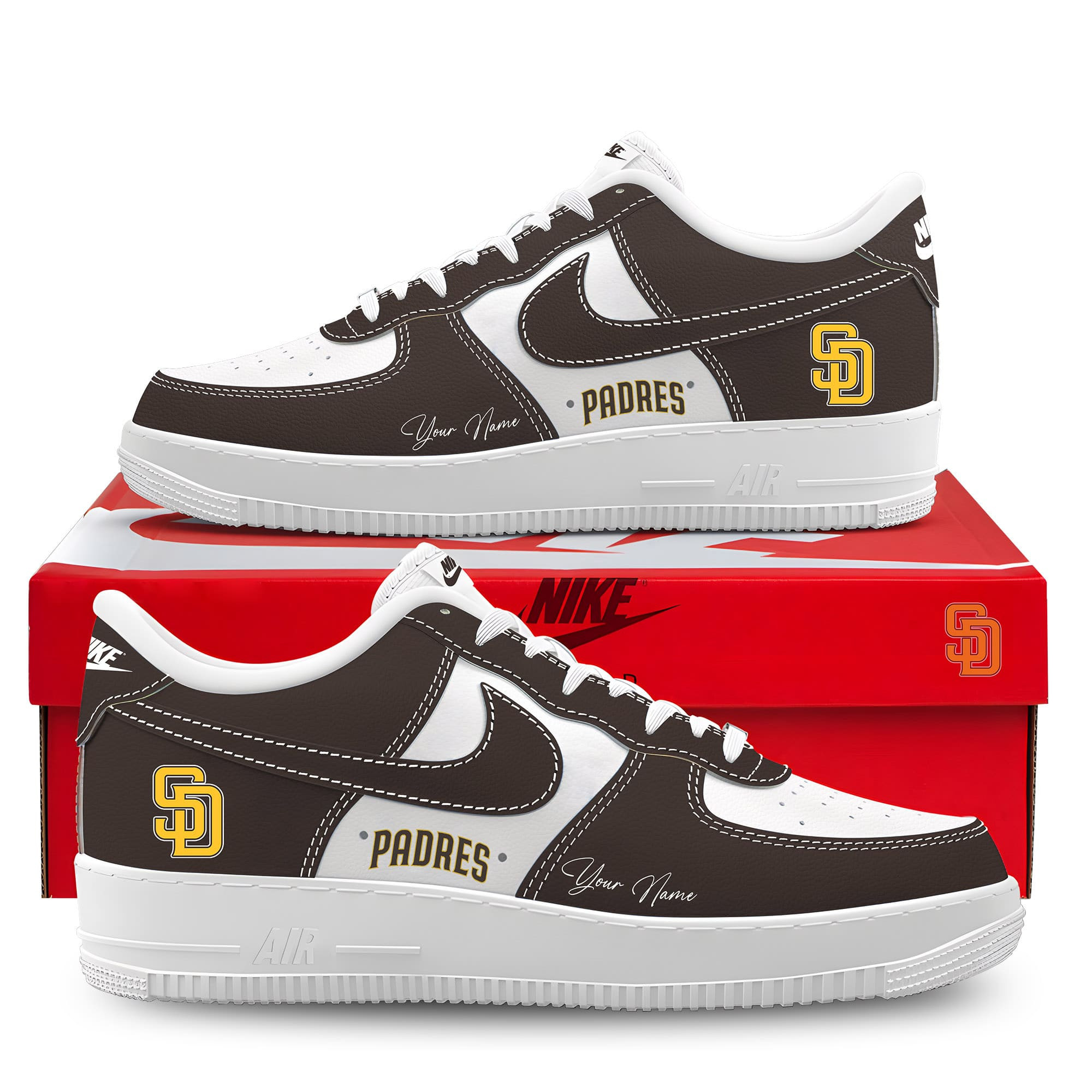 San Diego Padres Customized New AF1 Sneakers Best Running Shoes 2025 For Fans