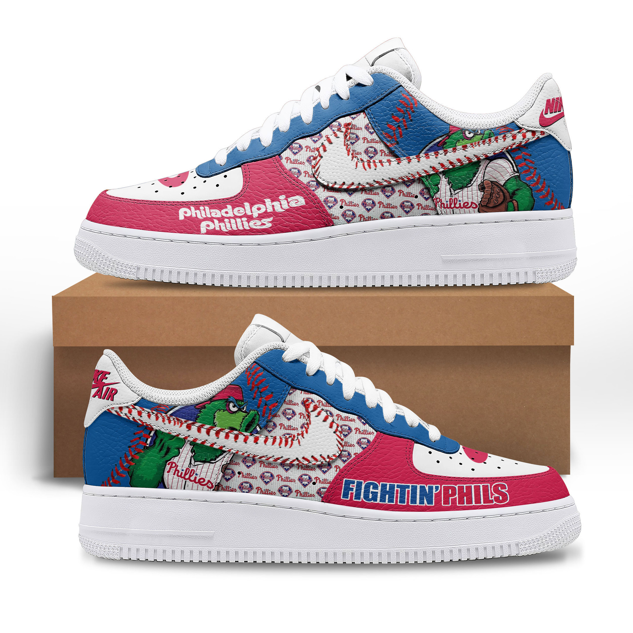 Philadelphia PhilliesPersonalized New AF1 Sneakers Limited Edition