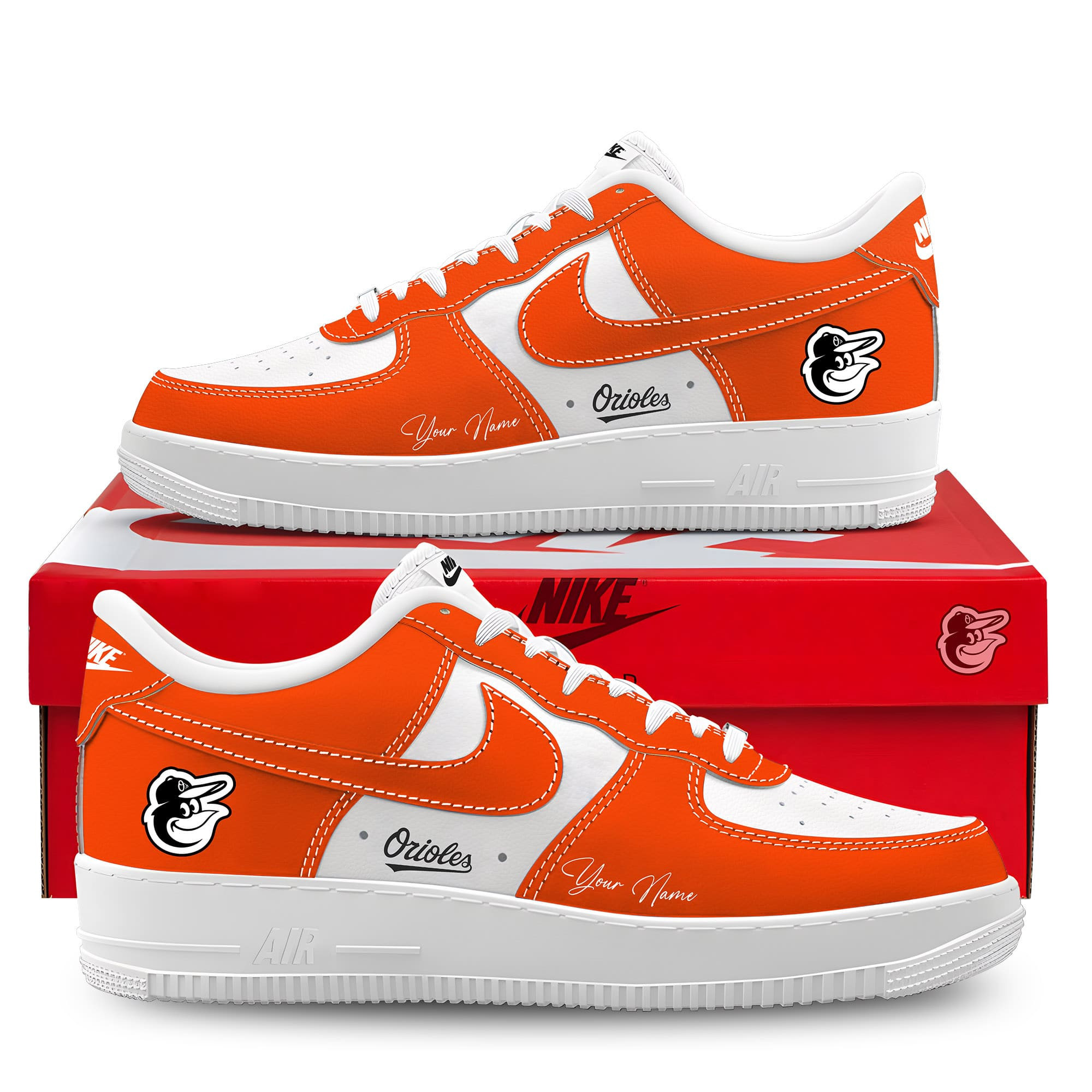 Baltimore Orioles Customized New AF1 Sneakers Best Running Shoes 2025 For Fans