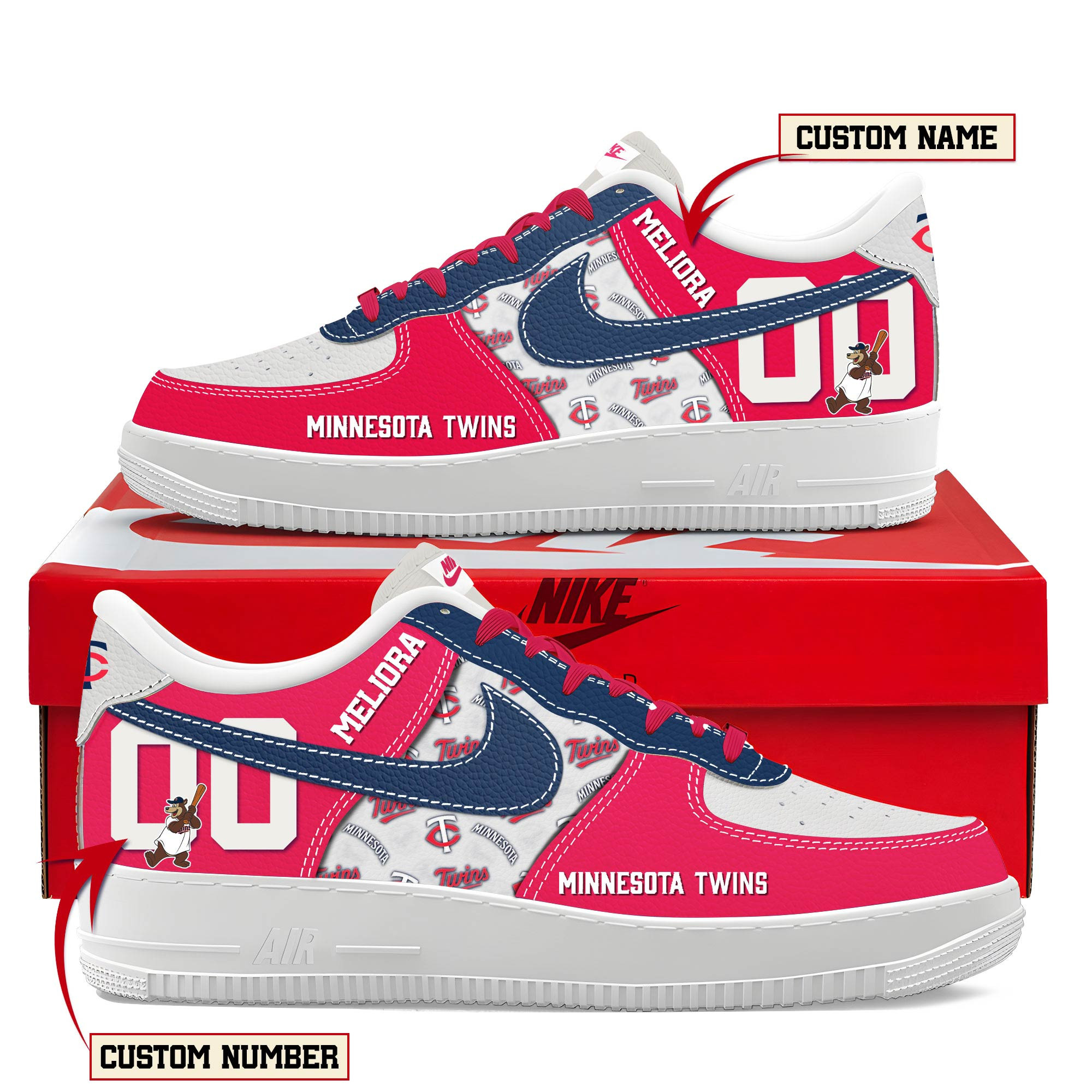 Minnesota Twins New AF1 Sneakers Best Running Shoes 2025 For Fans
