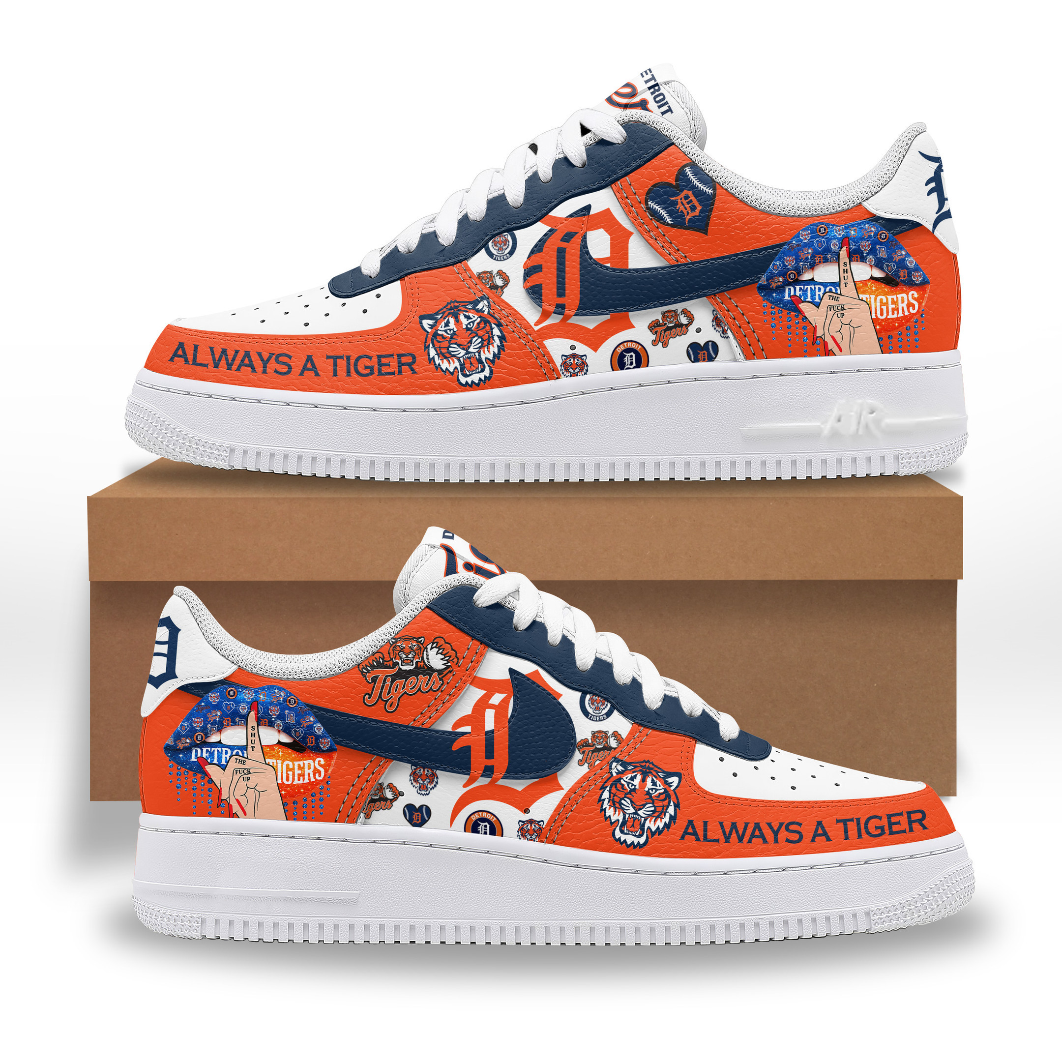 Detroit Tigers Personalized New AF1 Sneakers Limited Edition