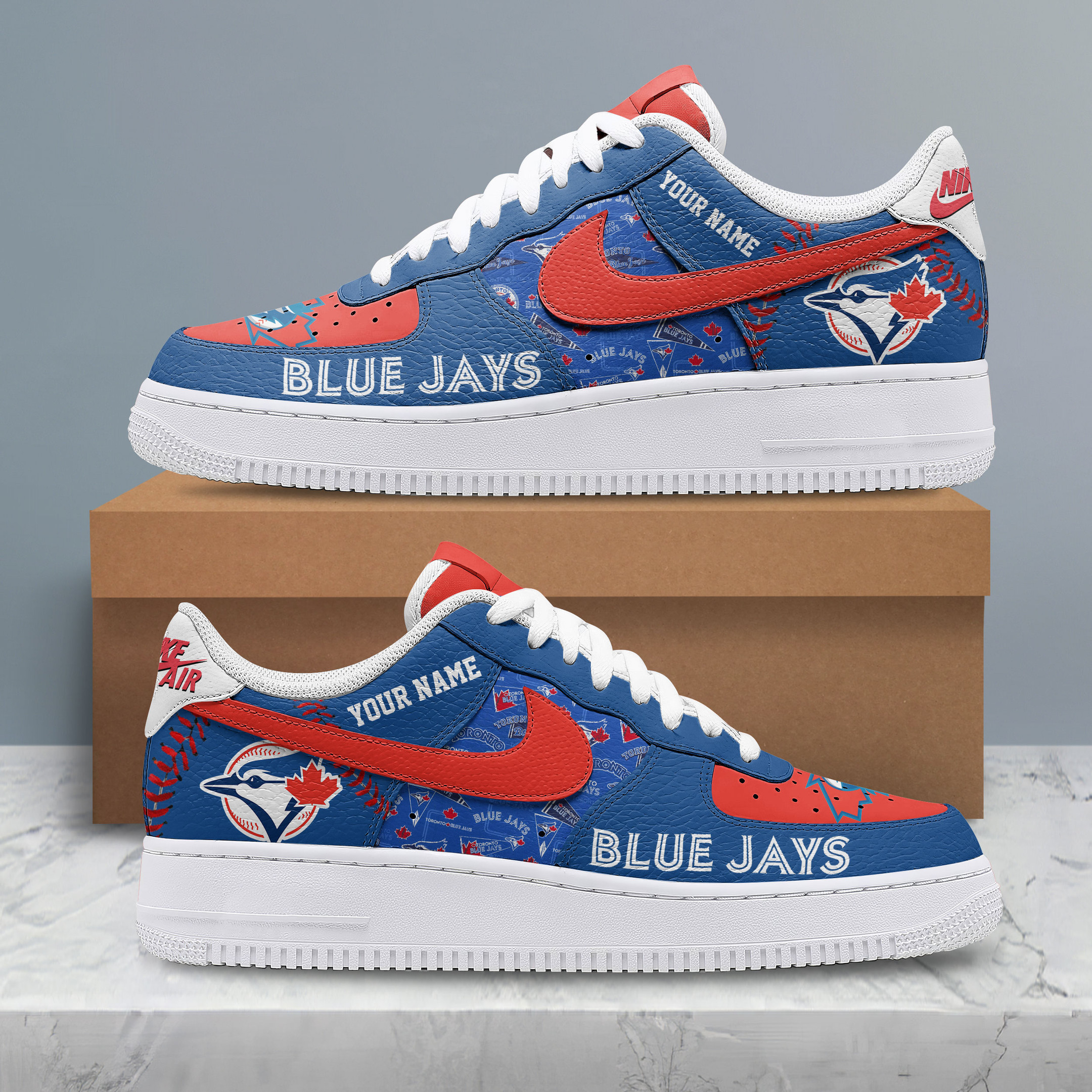 Toronto Blue Jays Personalized New AF1 Sneakers Limited Edition