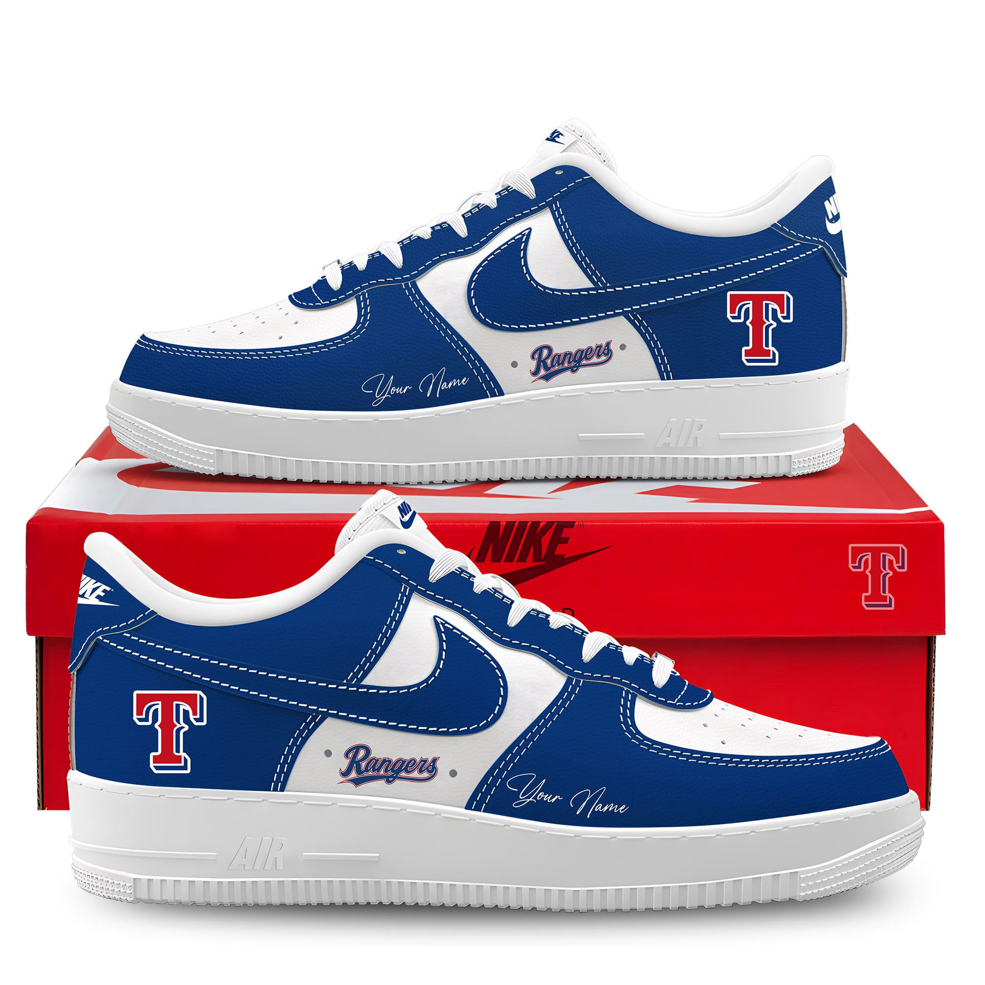 Texas Rangers Customized New AF1 Sneakers Best Running Shoes 2025 For Fans
