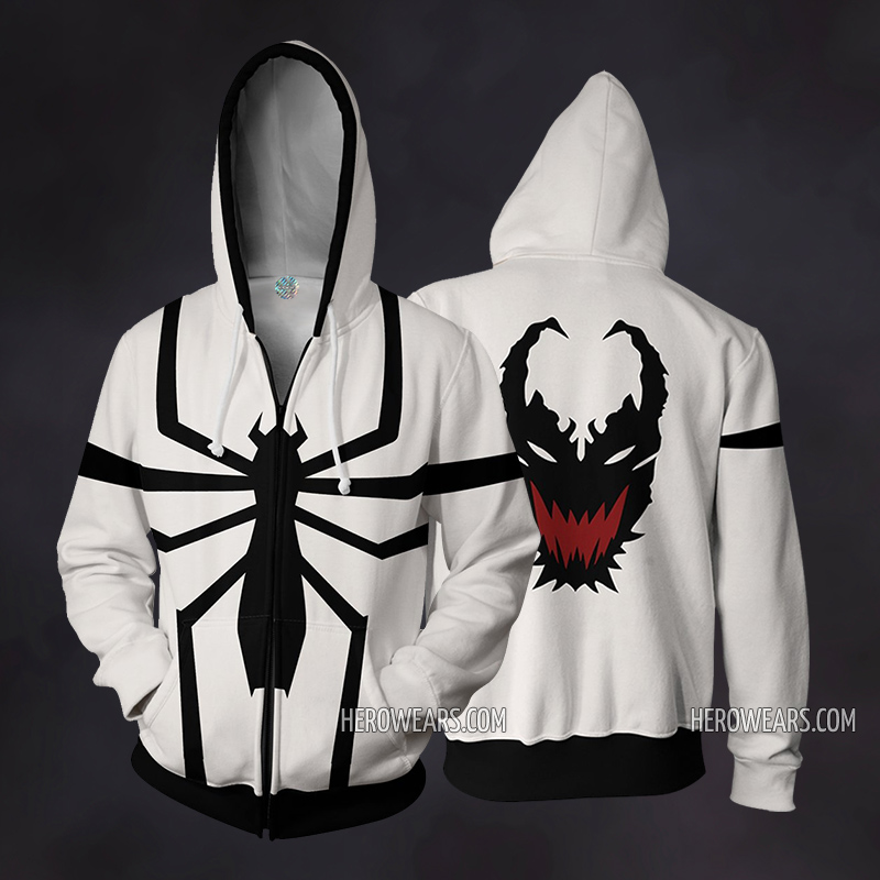 Anti Venom Cosplay Costume Zip Up Hoodie