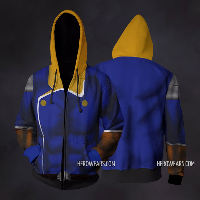 Captain Falcon Cosplay Costume Zip Up Hoodie