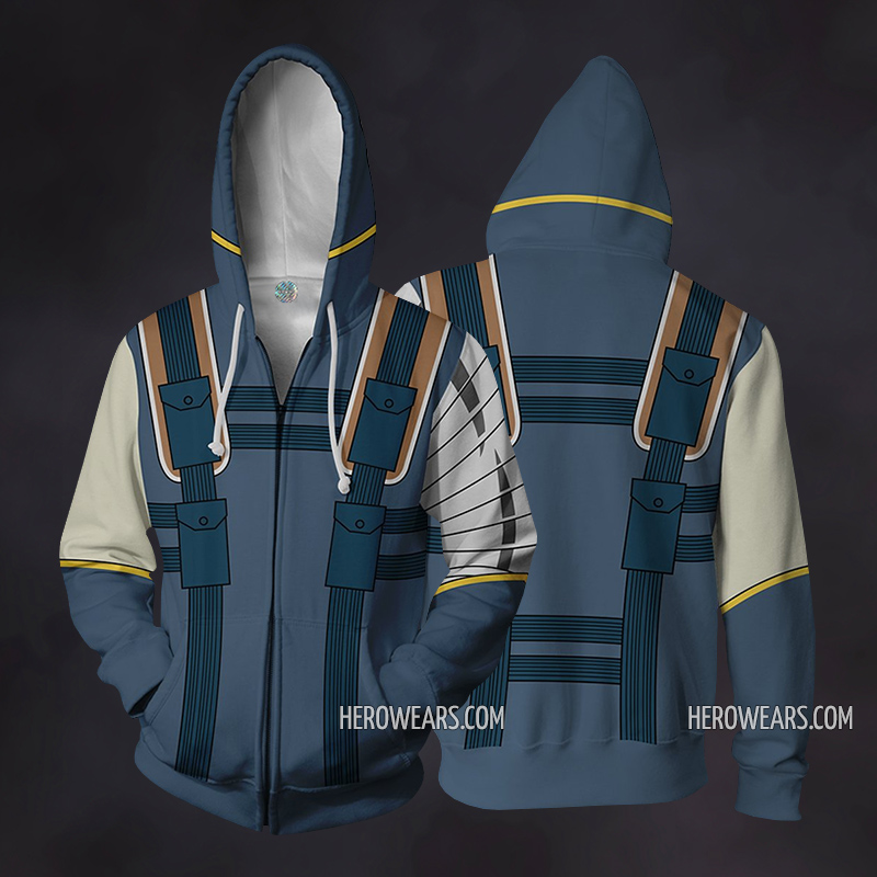 Cable Cosplay Costume Zip Up Hoodie