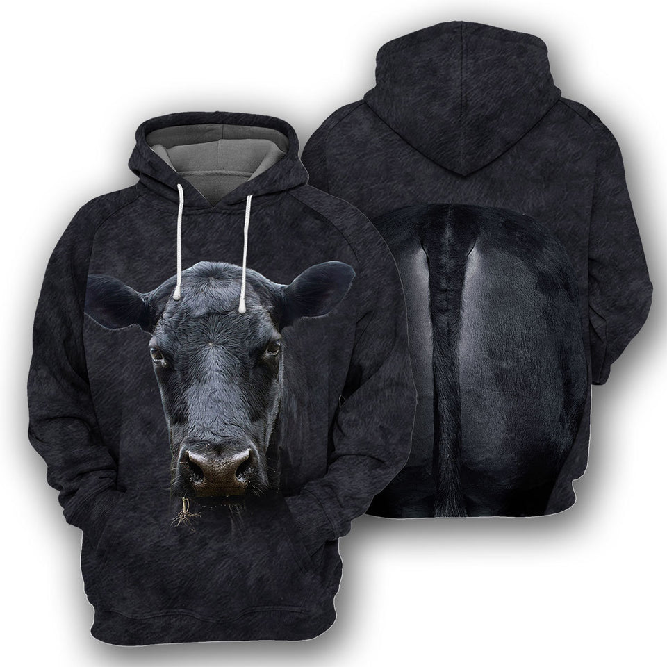Angus Cattle3D All Over Printed Cosplay Costume Hoodie 