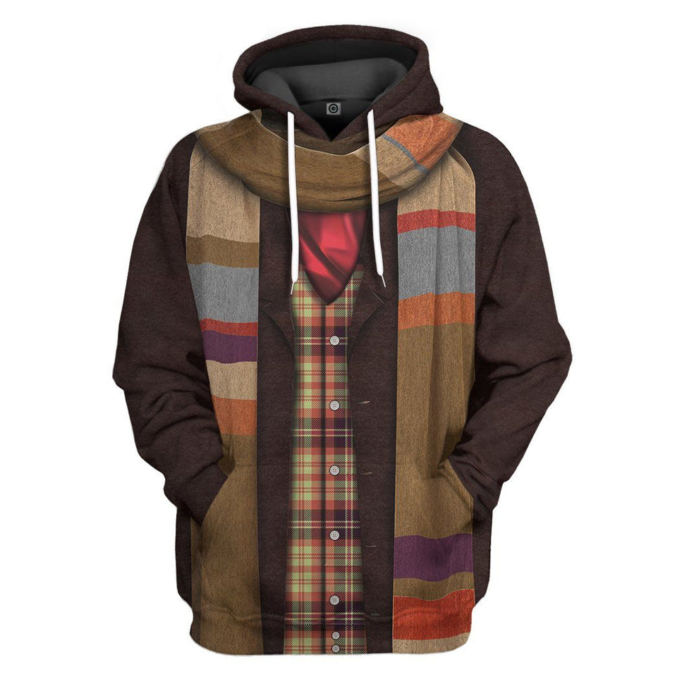 4th Doctor Who Cosplay Costume Hoodie Apparel