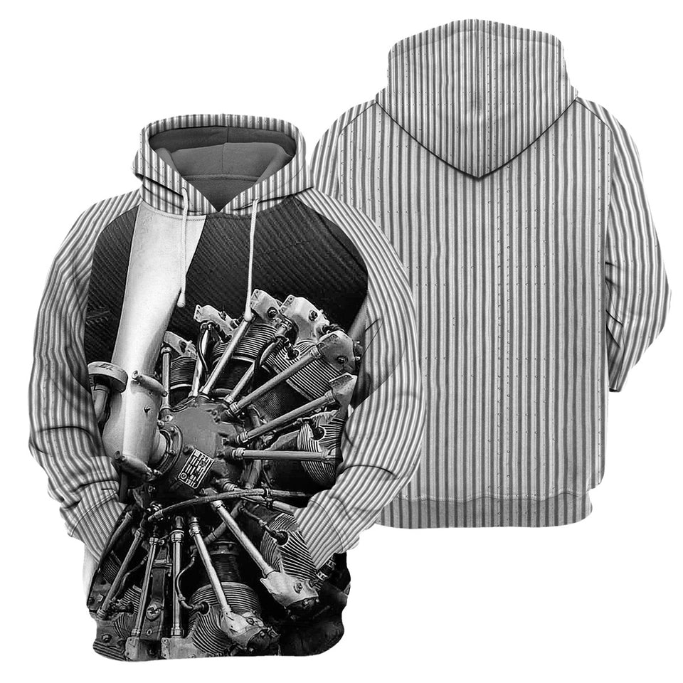 Aircraft Mechanic3D All Over Printed Cosplay Costume Hoodie 