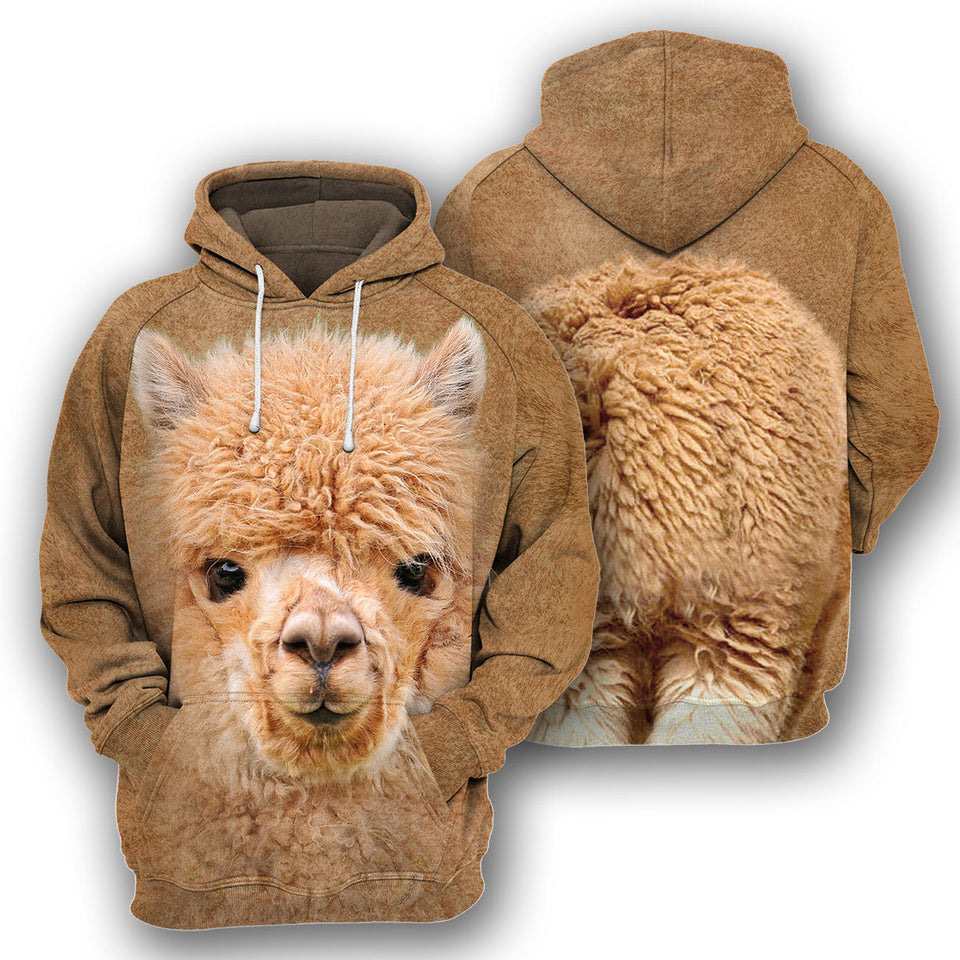 Alpaca3D All Over Printed Cosplay Costume Hoodie 