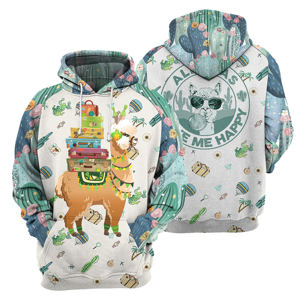 Alpaca3D All Over Printed Cosplay Costume Hoodie 