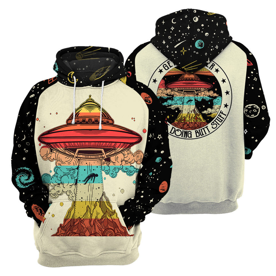 Ailen UFO Camping3D All Over Printed Cosplay Costume Hoodie 