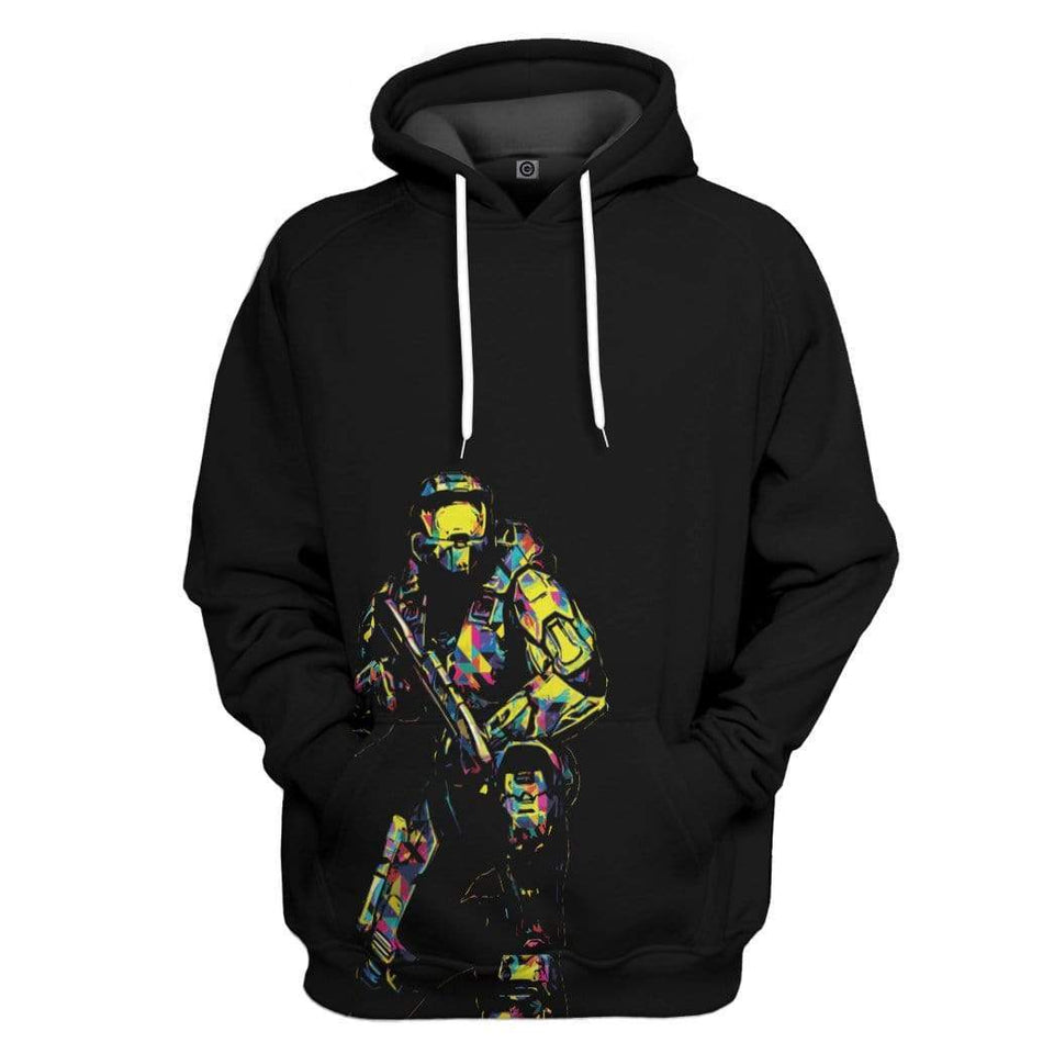 Abstract Masterchief Halo Infinite Cosplay Costume Hoodie 